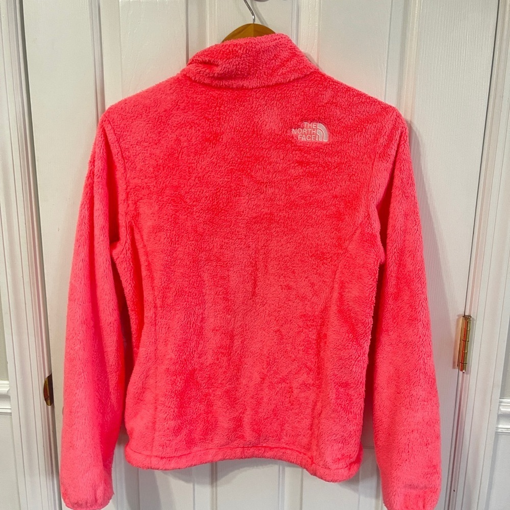 The North Face Women’s Small Osito Jacket Fleece Soft Coral Full Zip - Picture 2 of 6